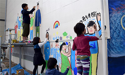 教室についてー壁画